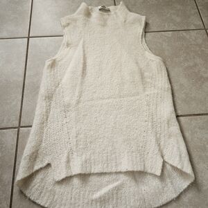 Millly Sleeveless Cream Knit Top